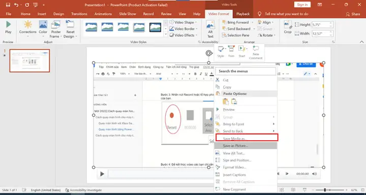Quay Màn Hình Bằng Powerpoint