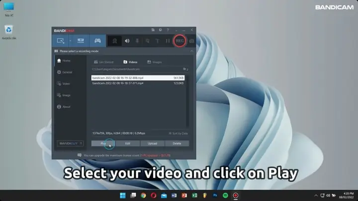 Cách Quay Màn Hình Máy Tính Windows 11 Bằng Phần Mềm Bandicam Cách Quay Màn Hình Máy Tính Windows 11 Bằng Phần Mềm Bandicam