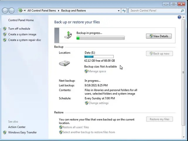 Cách Reset Lại Máy Tính Win 7 Không Cần Đĩa Bằng Tạo File Backup