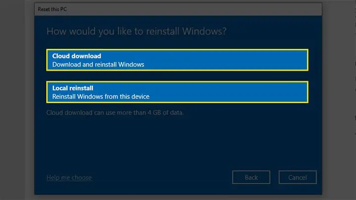Cách Reset Máy Tính Window 11