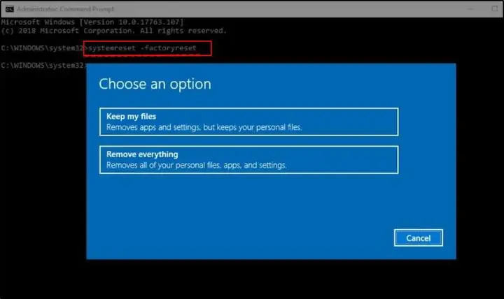 Cách Reset Máy Tính Bằng Lệnh Cmd Cách Reset Máy Tính Bằng Lệnh Cmd