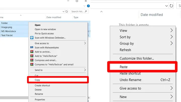 Cách Sao Chép Trên Máy Tính Windows Bằng Chuột