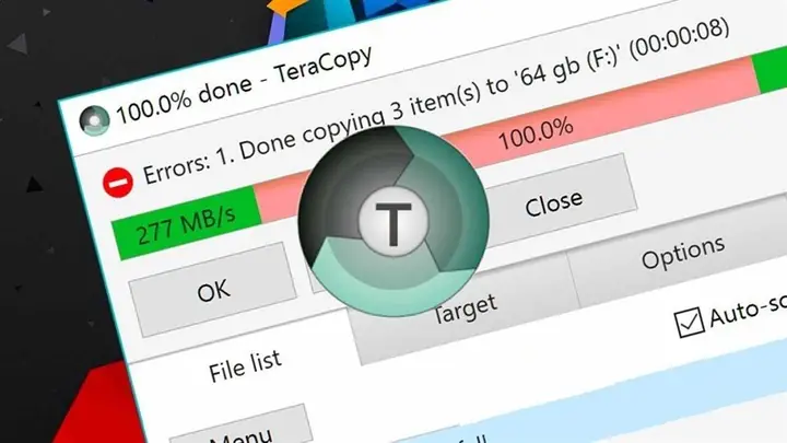 Dùng Phần Mềm Teracopy