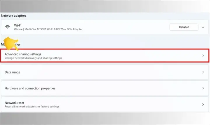 Bước 2: Kích Hoạt Tính Năng Chia Sẻ Mạng Trên Cả Hai Pc