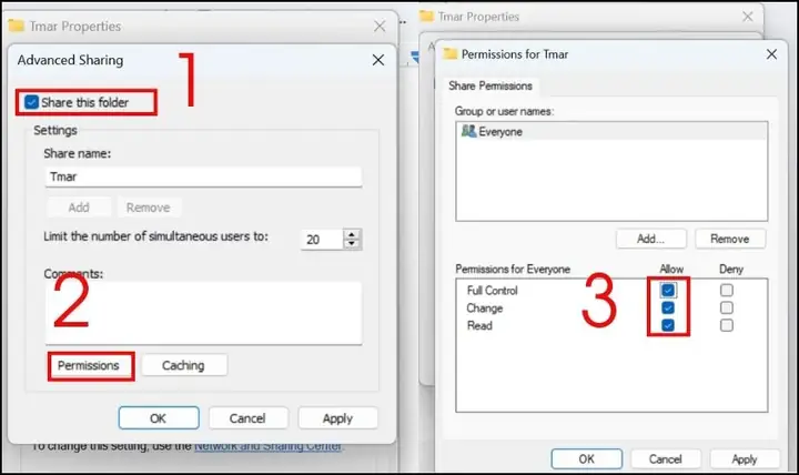 Cách Share Dữ Liệu Giữa 2 Máy Tính Windows