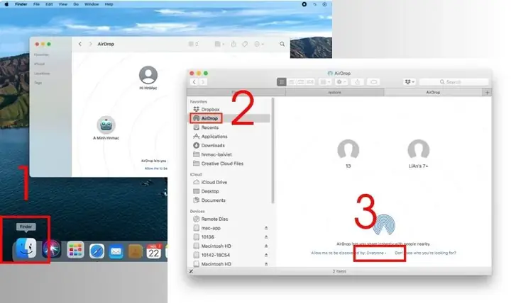 Dùng Airdrop Để Gửi File Không Dây