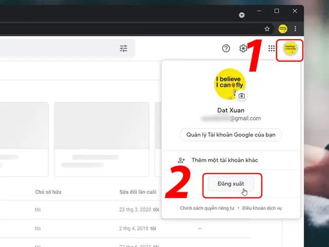 Cách Đăng Xuất Google Drive Trên Máy Tính