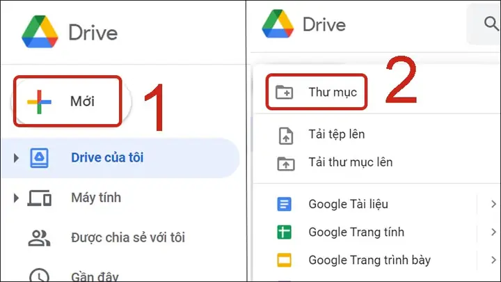Sắp Xếp Các Tệp Trong Drive