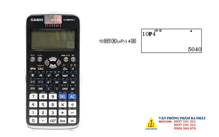 Cách Bấm Hoán Vị Trên Máy Tính Casio 580