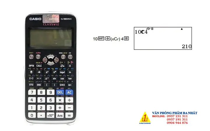 Cách Bấm Tổ Hợp Trên Máy Tính Casio 580
