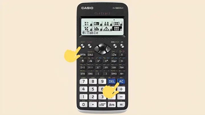 Tắt Máy Tính Casio 580