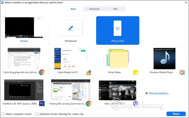 Chia Sẻ Màn Hình Zoom Trên Windows, Mac