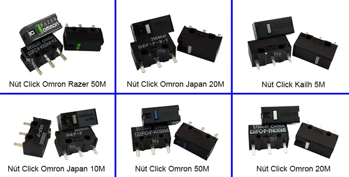 Các Loại Nút Click Chuột