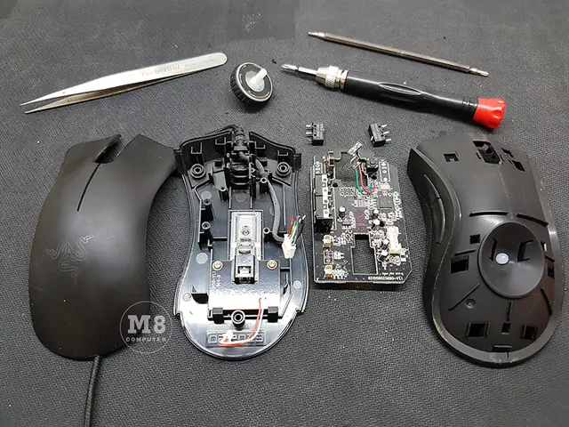 Sửa Chuột Razer Deathadder 2013 - Thay Nút Click Chuột Razer