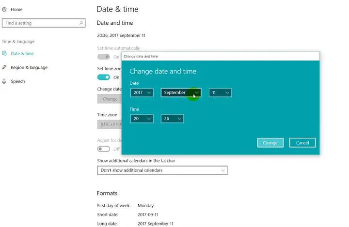 Cách Sửa Lỗi Đồng Hồ Máy Tính Chạy Chậm, Chạy Sai Trên Windows 10