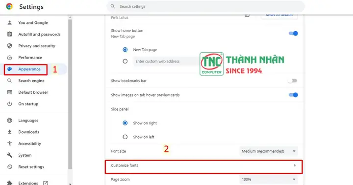 Kiểm Tra Cài Đặt Font Của Trình Duyệt:
