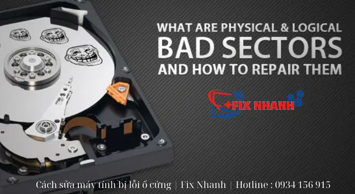 Những Lỗi Ổ Cứng Thường Gặp Nhiều Nhất.