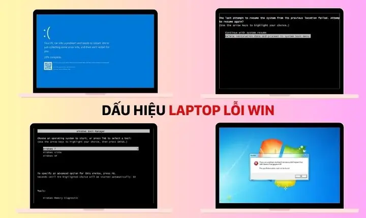 Một Số Dấu Hiệu Khi Laptop Bị Lỗi Win Khác