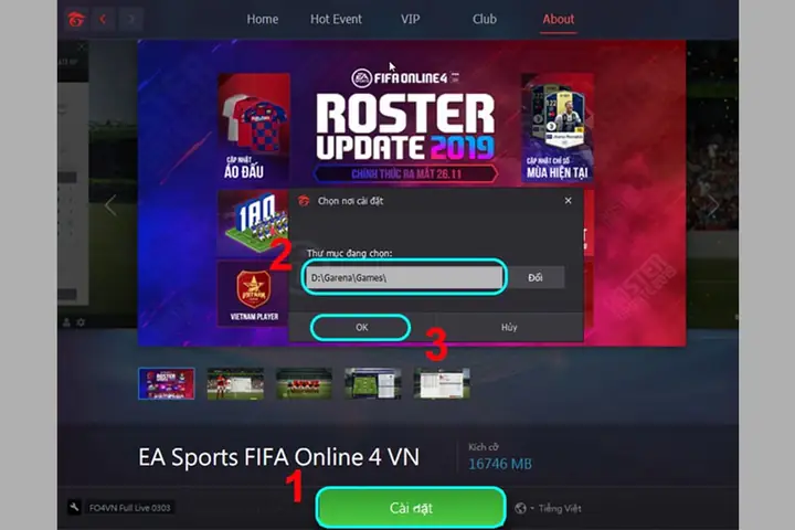 Tải Thông Qua Ứng Dụng Garena Pc