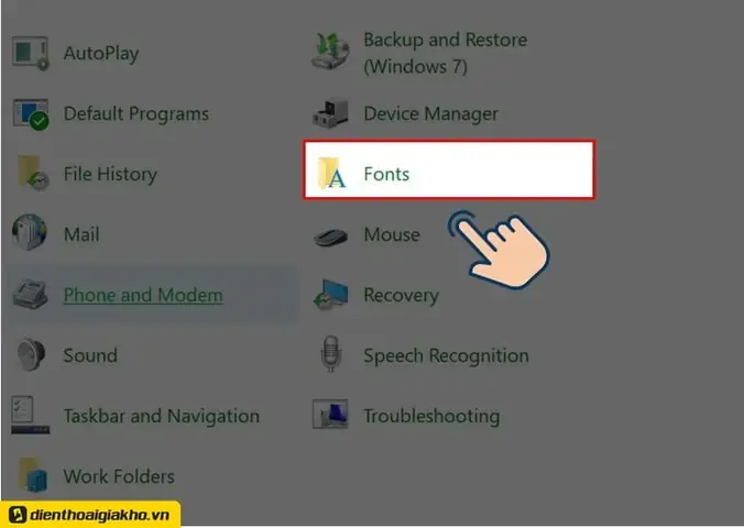 Cách Tải Font Chữ, Cài Qua Control Panel