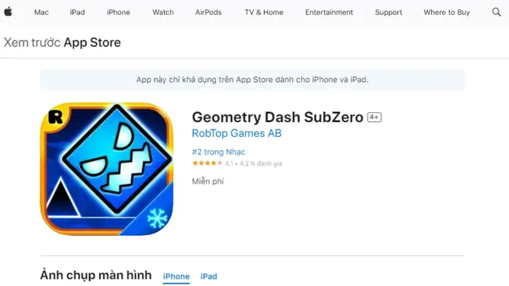 Cách Tải Geometry Dash Subzero Trên Điện Thoại Ios