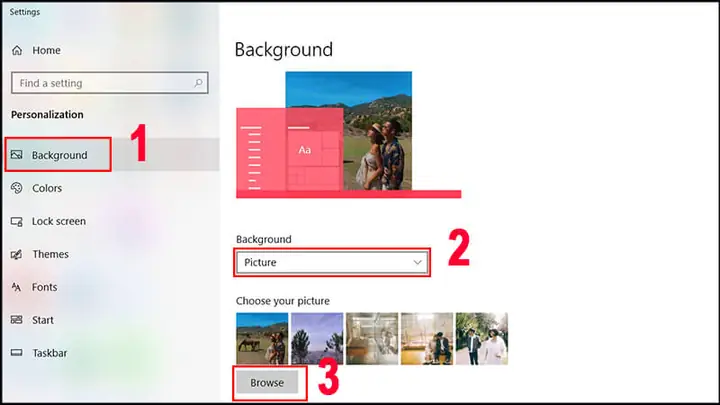 Cách Đổi Hình Nền Bằng Ảnh Tải Về Trên Máy Tính Windows 10 Cách Đổi Hình Nền Bằng Ảnh Tải Về Trên Máy Tính Windows 10