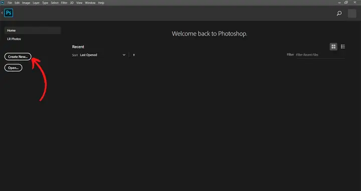 Cách Tạo Trang Làm Việc Mới Trên Photoshop