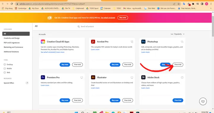 Cách Tải Photoshop Cho Máy Tính