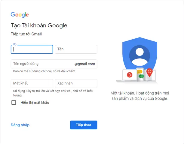 Hướng Dẫn Các Chi Tiết Cách Tạo Tài Khoản Email Gmail Trên Máy Tính