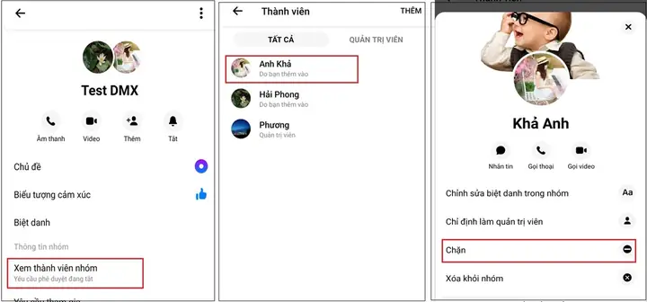 Chặn Thành Viên
