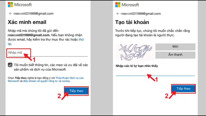 Cách Tạo Tài Khoản Microsoft Qua Onedrive