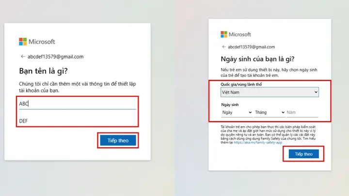 Cách Tạo Tài Khoản Microsoft Qua Onedrive