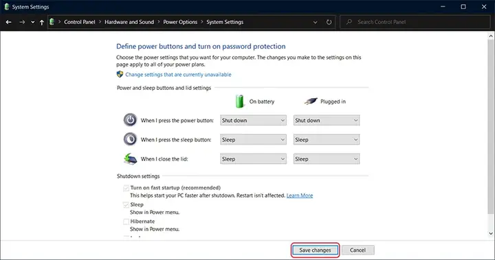 Cách Tắt Nguồn Máy Tính Bằng Nút Power Trên Windows 10
