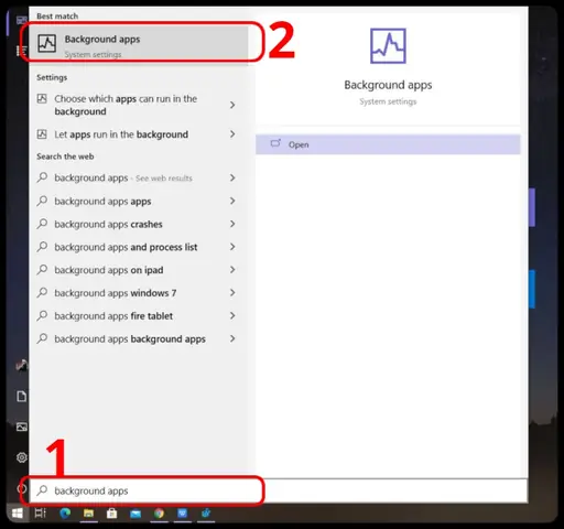 Cách Tắt Ứng Dụng Chạy Ngầm Bằng Windows Settings