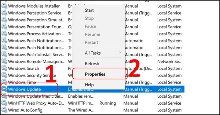 Chặn Window Update Với Service App