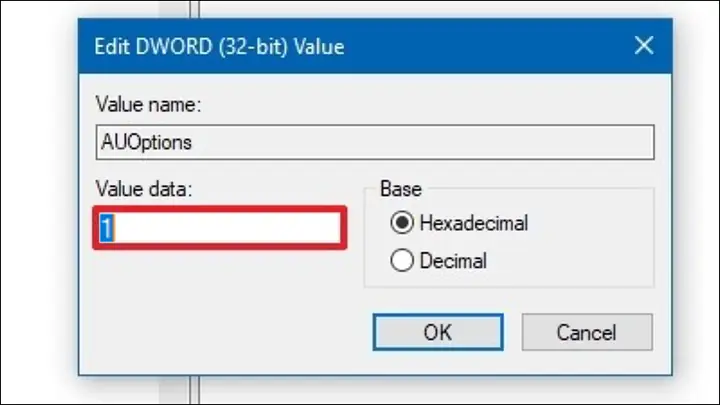 Chặn Cập Nhật Trong Regedit