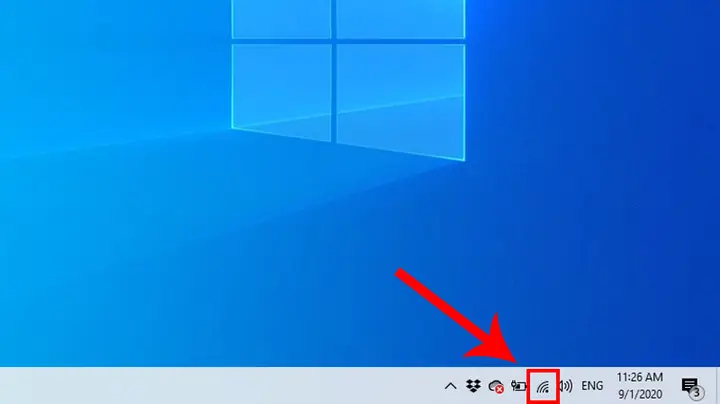 Bật, Tắt Wifi Trên Máy Tính Bằng Biểu Tượng Trên Màn Hình