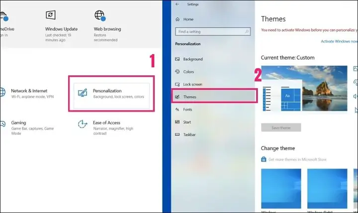 Cách Thay Đổi Theme Trên Giao Diện Máy Tính Win 10