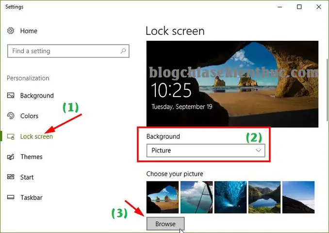 #2. Thay Đổi Màn Hình Khóa Trên Windows 10 #2. Thay Đổi Màn Hình Khóa Trên Windows 10