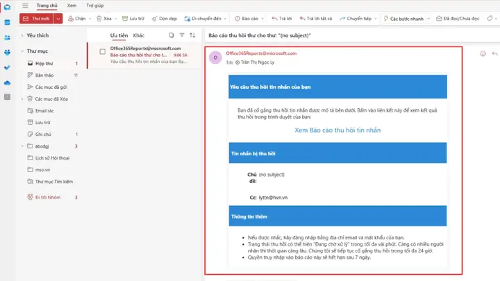 Có Thể Thu Hồi Email Đã Gửi Không?