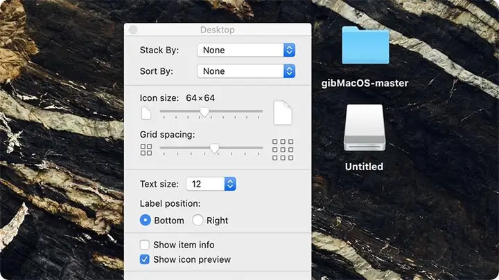 Thu Nhỏ Biểu Tượng Trên Màn Hình Máy Tính Macos
