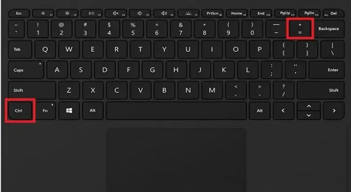 Dùng Bàn Phím Để Thu Nhỏ, Phóng To Màn Hình Laptop