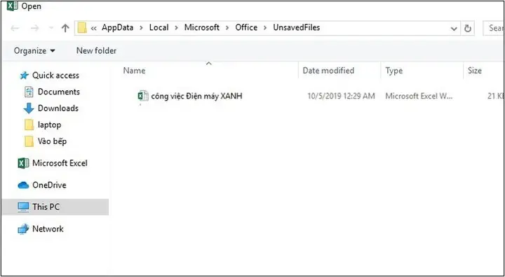 2cách Lấy Lại File Excel Chưa Kịp Lưu, Bị Tắt Máy Đột Ngột