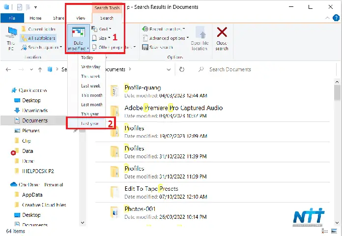 Tìm Kiếm File Tập Tin Theo Ngày Giờ Tạo File Với Date Modifield