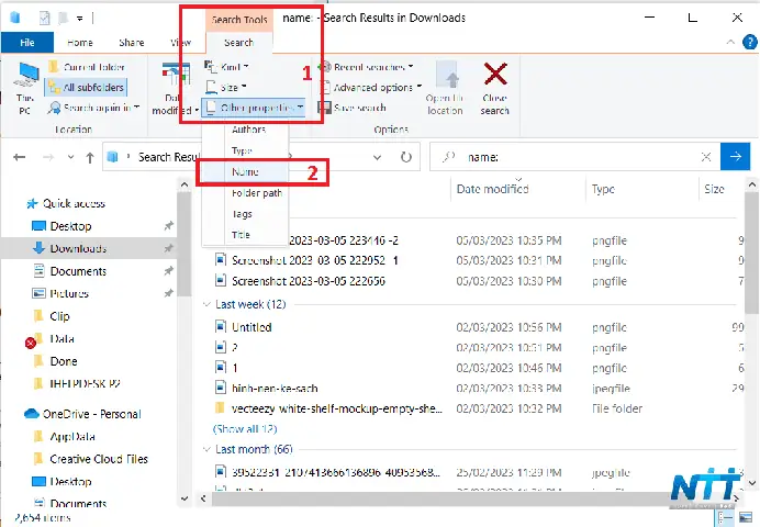Tìm Kiếm Theo Các Thuộc Tính Của File.