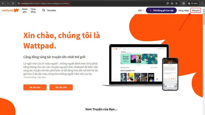 Cach Truy Cap Wattpad Tren May Tinh 13