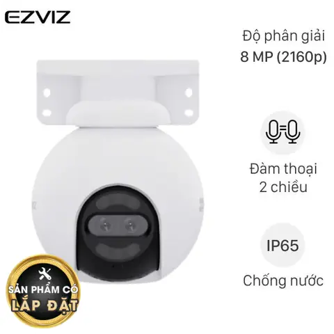 Camera Ip Ngoài Trời 360 Độ 8mp Ezviz H80x Dual
