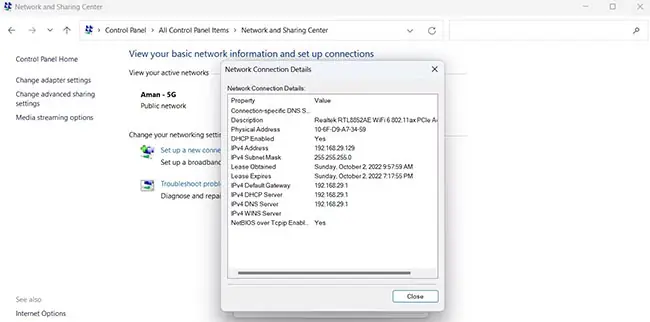 Cách 3: Kiểm Tra Dns Server Bằng Control Panel