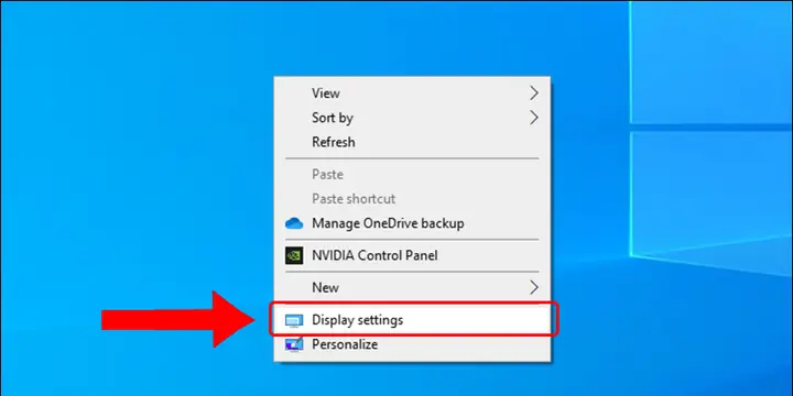 - Cách Kiểm Tra Thông Qua Display Settings