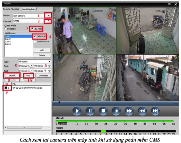 Dùng Phần Mềm Cms Xem Lại Camera Trên Máy Tính